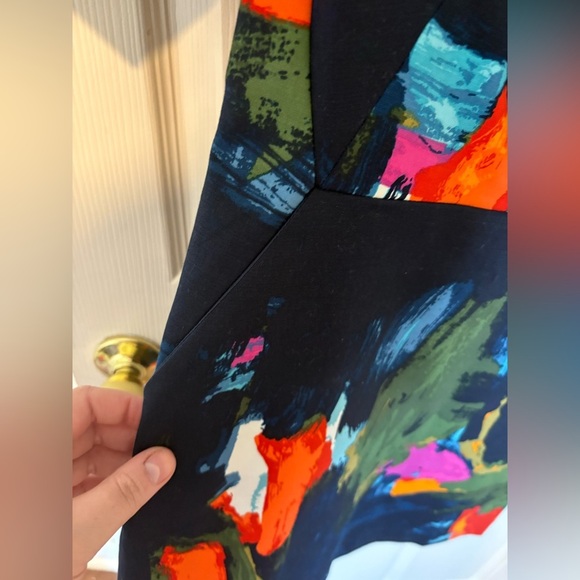 Kate Spade Saturday Sheath Dress | Size 4 | Vibrant Multicolor | 98% Cotton - Picture 4 of 10